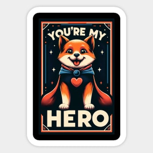 Caped Companion Paw-er 2 Sticker